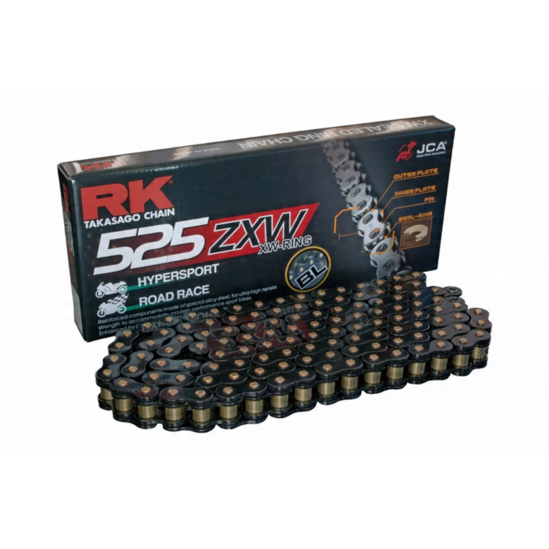 RK ŁAŃCUCH NAPĘDOWY BL525ZXW-120 (XW-RING) ZAKUWKA (CLF) W ZESTAWIE KOLOR CZARNY (POJEMNOŚĆ: DO 1200 CCM) (42 KN) RK ŁAŃCUCH NAPĘDOWY BL525ZXW-120 (XW-RING) ZAKUWKA (CLF) W ZESTAWIE KOLOR CZARNY (POJEMNOŚĆ: DO 1200 CCM) (42 KN)