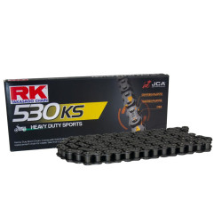 RK ŁAŃCUCH NAPĘDOWY 530KS-114 ZAPINKA (CL) W ZESTAWIE KOLOR STANDARD (POJEMNOŚĆ: DO 400 CCM) (31,6 KN)