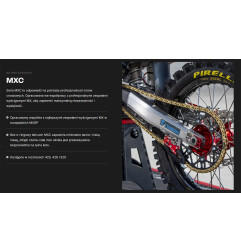 TSUBAKI ŁAŃCUCH NAPĘDOWY 420 MXC 140 PROFESSIONAL MOTOCROSS / ENDURO RACING CHAIN KOLOR ZŁOTY G&G
