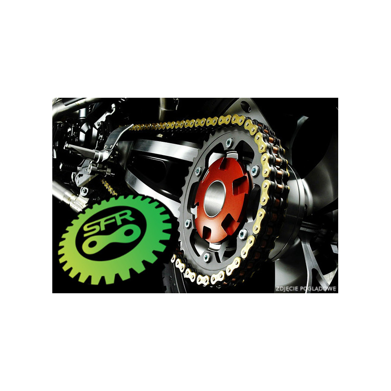 SFR ŁAŃCUCH NAPĘDOWY 525HV-X-124 (124 OGNIWA) X-RING (DO 750CCM 60KM (34,KN) KOLOR CHROM
