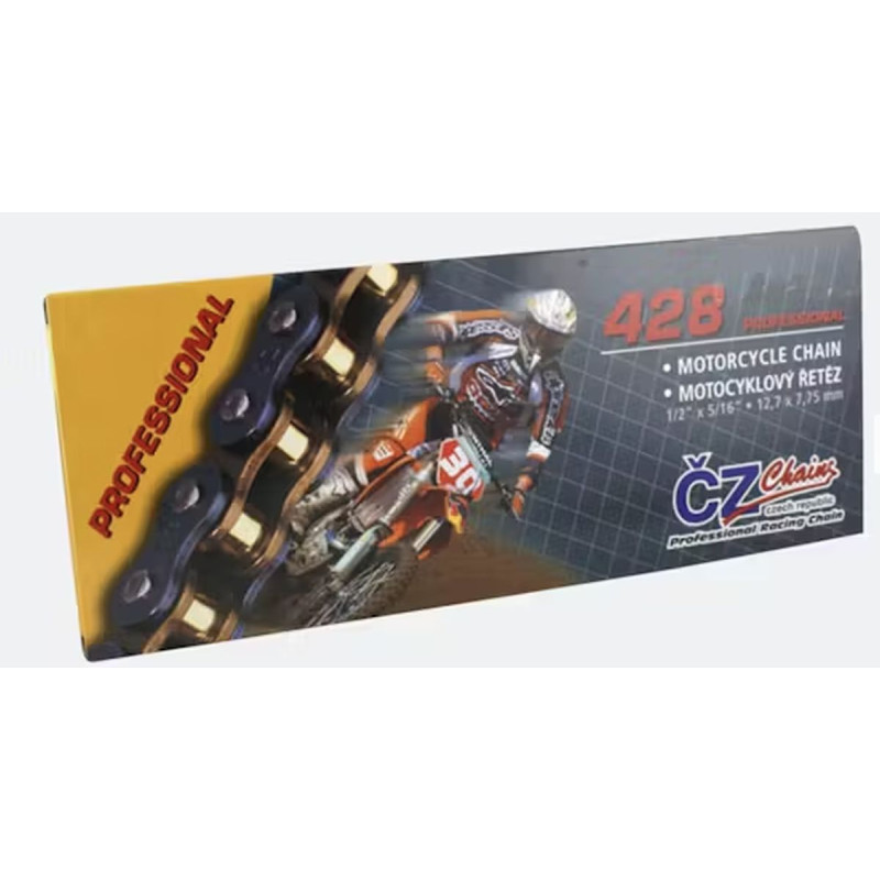 CZ ŁAŃCUCH NAPĘDOWY 428 OR (140 OGNIW) O-RING (STREET MAX 250 CCM) (23,4 KN) + ZAPINKA CZ ŁAŃCUCH NAPĘDOWY 428 OR (140 OGNIW) O-RING (STREET MAX 250 CCM) (23,4 KN) + ZAPINKA