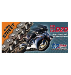 CZ ŁAŃCUCH NAPĘDOWY 520 DZO (108 OGNIW) O-RING BRONZE DO 750 CCM (STREET) (35,6 KN) + ZAKUWKA DRĄŻONA