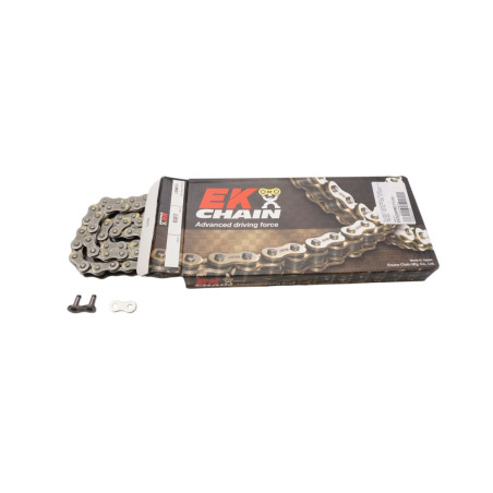 EK PROMOCJA ŁAŃCUCH NAPĘDOWY EK520MRD-7 120 BEZ O-RINGÓW, KOLOR NATURAL (MOTOCROSS DO 500 CCM) (39,7KN) (MADE IN JAPAN)