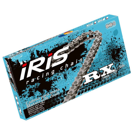 IRIS WYPRZEDAŻ ŁAŃCUCH NAPĘDOWY 420 RX-116 (116-OGNIW) BEZ O-RINGÓW (OTWARTY + ZAPINKA) KOLOR NATURALNY (19,5KN)