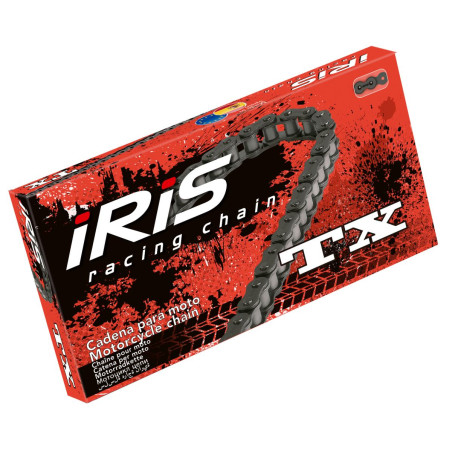 IRIS WYPRZEDAŻ ŁAŃCUCH NAPĘDOWY 428 TX-128 (128-OGNIW) BEZ O-RINGÓW (OTWARTY + ZAPINKA) KOLOR NATURALNY (18,5KN)