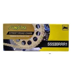 SUNSTAR ŁAŃCUCH NAPĘDOWY 530RRR1-114G DO 1400 CCM KOLOR ZŁOTY - ZASTĘPUJE SS530RTG1-114G - MADE IN JAPAN
