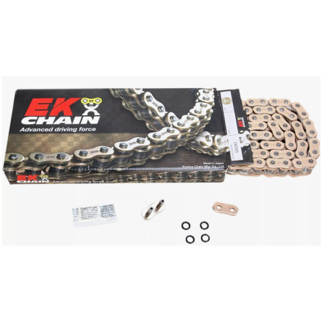 EK ŁAŃCUCH NAPĘDOWY ZVX3 ULTRA SPORT NX-RING 520ZVX3 120 OGNIW KOLOR ZŁOTY (DO 1200CCM) (41,8KN) (MADE IN JAPAN)