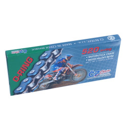 CZ ŁAŃCUCH NAPĘDOWY 520 RDO (108 OGNIW) O-RING DO 450 CCM (33,8 KN) (Z OTWORAMI WYRZUCAJĄCYMI BŁOTO) + ZAKUWKA