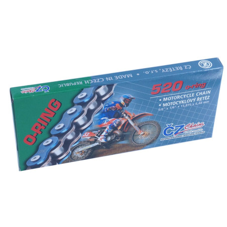 CZ ŁAŃCUCH NAPĘDOWY 520 RDO (108 OGNIW) O-RING DO 450 CCM (33,8 KN) (Z OTWORAMI WYRZUCAJĄCYMI BŁOTO) + ZAKUWKA