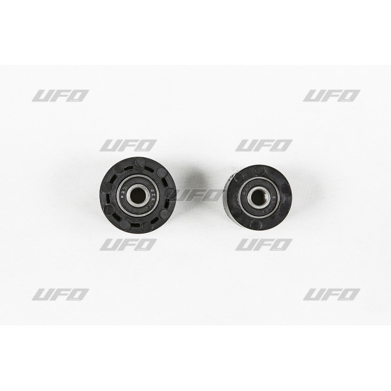 UFO ROLKA KOMPLET 2 SZT.GÓRA I DÓŁ ŁAŃCUCHA HONDA CRF 250R '12-21, CRF 450R/X '12-16 KOLOR CZARNY I 79-5014,79-5015
