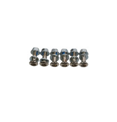 ACCEL KOMPLET ŚRUB ZĘBATKI TYLNEJ Z NAKRĘTKAMI (6 SZT.) M8 X 1,25 X 27MM