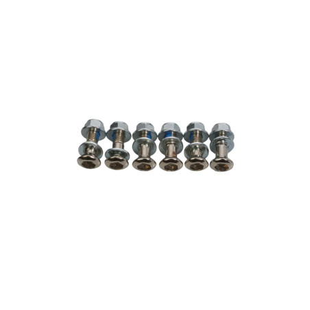ACCEL KOMPLET ŚRUB ZĘBATKI TYLNEJ Z NAKRĘTKAMI (6 SZT.) M8 X 1,25 X 27MM