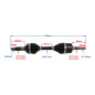 PÓŁOŚ PRZEDNIA LEWA POWER FORCE CF MOTO 500/800 PÓŁOŚ PRZEDNIA LEWA POWER FORCE CF MOTO 500/800