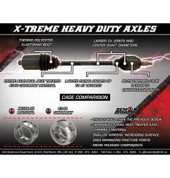 Wzmocniona półoś X-Treme Heavy-Duty EXTREAME Demon Polaris BRUTUS 1000/BRUTUS 900/GENERAL 1000 '09-'22