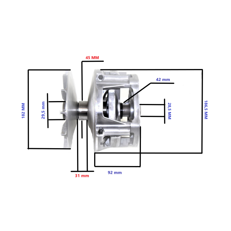 SPRZĘGŁO NAPĘDOWE POWER FORCE WARIATOR POLARIS 800 (OEM 1322743) SOT00014 SPRZĘGŁO NAPĘDOWE POWER FORCE WARIATOR POLARIS 800 (OEM 1322743) SOT00014