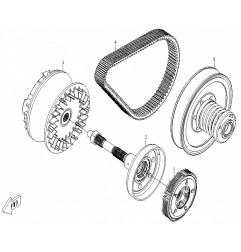 3. Wariator cfmoto KPL 500 X5, 0180-051000-0003, CF188-051000-0003