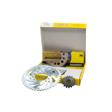 SUNSTAR ZESTAW NAPĘDOWY YAMAHA MT 03 660 '06-'12 PLUS ZŁOTY - ZASTĘPUJE K520RTG024 - MADE IN JAPAN - OFERTA SPECJALNA