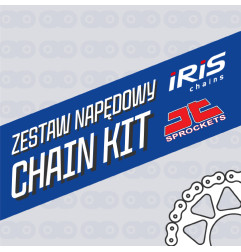 IRIS ZESTAW NAPĘDOWY KOMPLETNY KAWASAKI ER-6F / ER-6N '06-'16, KLE 650 VERSYS '07-'24, EX 650 NINJA '13-'25