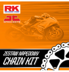 RK ZESTAW NAPĘDOWY KOMPLETNY HONDA CRF 1000 AFRICA TWIN (A, D, L, DCT, ADVENTURE) '16-'19, CRF 1100 L '20-'25