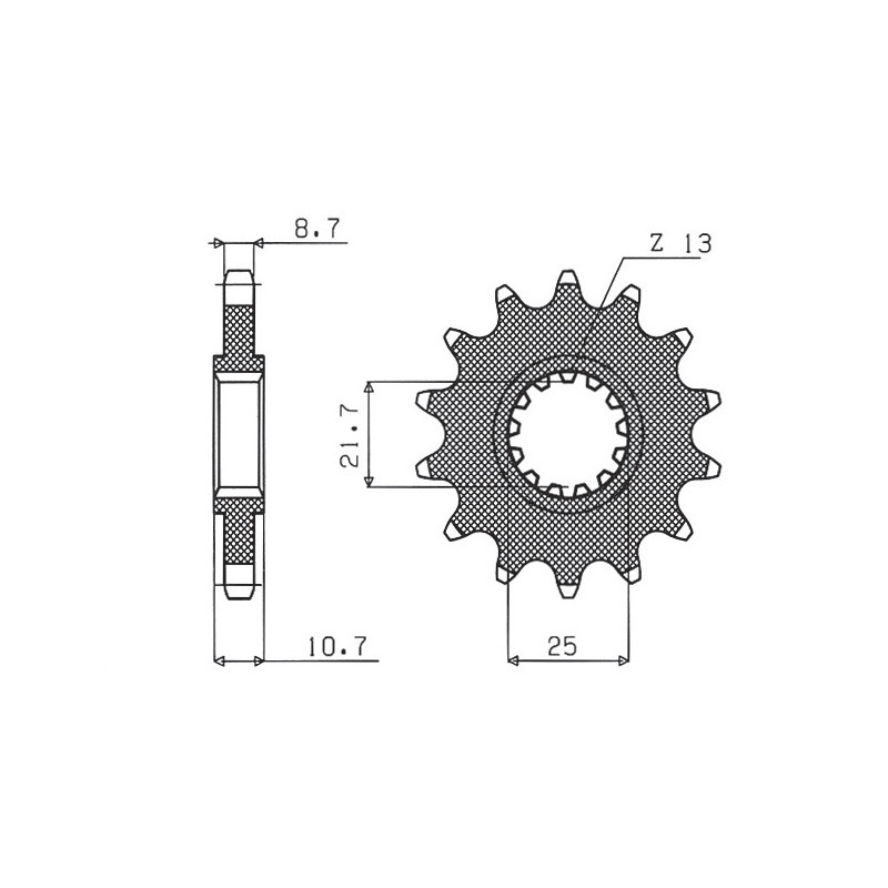 SUNSTAR ZĘBATKA PRZEDNIA 580 16 YAMAHA FZ 6/R6/FZ750 (JTF580.16) (ŁAŃC. 530) (58016JT) SUNSTAR ZĘBATKA PRZEDNIA 580 16 YAMAHA FZ 6/R6/FZ750 (JTF580.16) (ŁAŃC. 530) (58016JT)