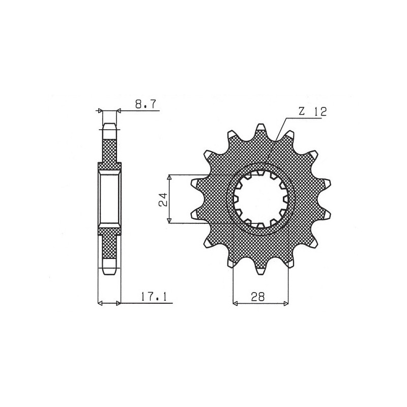SUNSTAR ZĘBATKA PRZEDNIA 295 15 HONDA CBR 600F '87-'98 (JTF295.15) (ŁAŃC. 530) (29515JT) SUNSTAR ZĘBATKA PRZEDNIA 295 15 HONDA CBR 600F '87-'98 (JTF295.15) (ŁAŃC. 530) (29515JT)