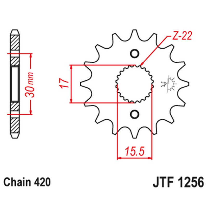 JT ZĘBATKA PRZEDNIA 332 13 HONDA CRF 50F '04-'12, XR 50 '00-'03 (33213JT) (ŁAŃC. 420) JT ZĘBATKA PRZEDNIA 332 13 HONDA CRF 50F '04-'12, XR 50 '00-'03 (33213JT) (ŁAŃC. 420)