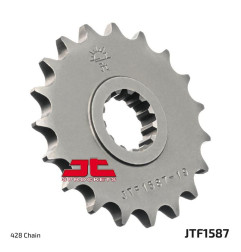 JT ZĘBATKA PRZEDNIA 2049 19 YAMAHA FZR 400 '88-95', SR 400 '88-17' SR 500 '91-00' (204919JT) (ŁAŃC. 428)