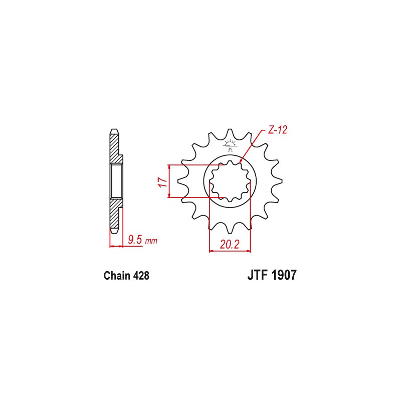 JT ZĘBATKA PRZEDNIA 2084 13 KTM SX 85 04-17 (208413JT) (ŁAŃC. 428) JT ZĘBATKA PRZEDNIA 2084 13 KTM SX 85 04-17 (208413JT) (ŁAŃC. 428)