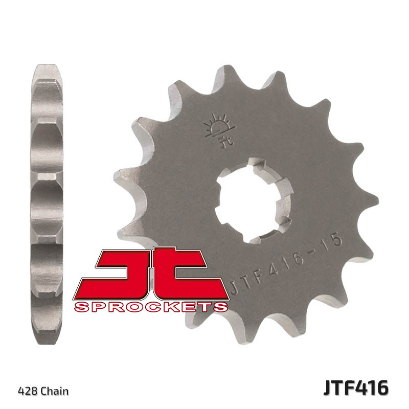 JT ZĘBATKA PRZEDNIA 416 15 YAMAHA YZ 80 '94-'01, SUZUKI RM 80/85 '84-'13 (41615JT) (ŁAŃC. 428) JT ZĘBATKA PRZEDNIA 416 15 YAMAHA YZ 80 '94-'01, SUZUKI RM 80/85 '84-'13 (41615JT) (ŁAŃC. 428)