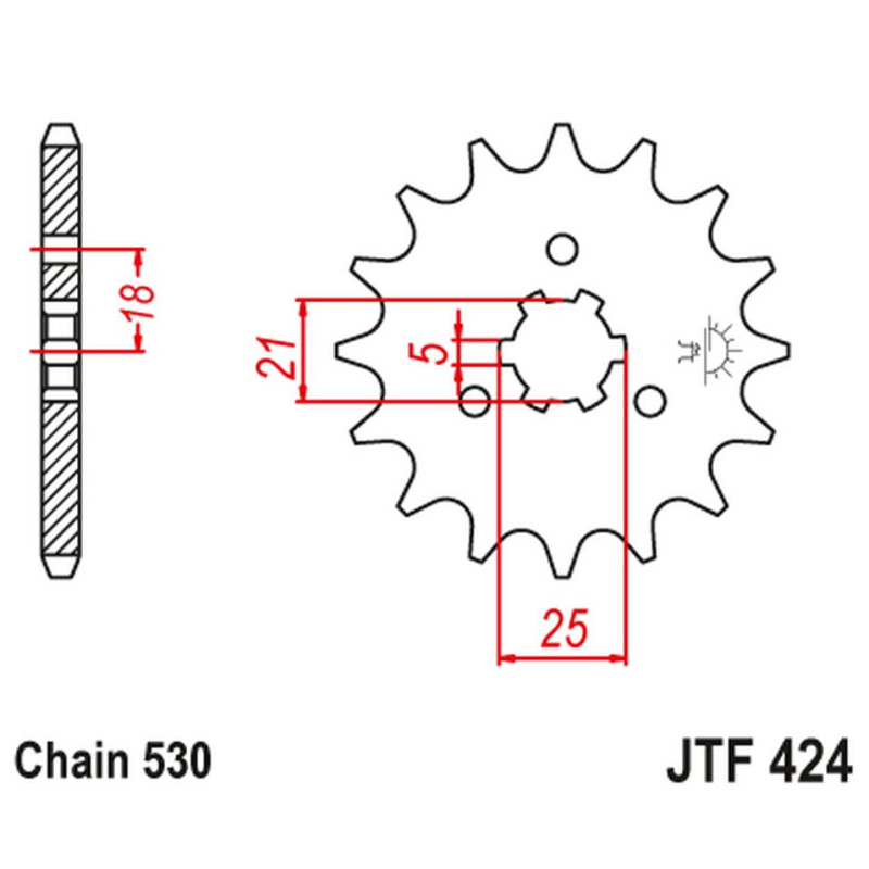 JT ZĘBATKA PRZEDNIA 424 14 SUZUKI GT 380/550/750 (42414JT) (ŁAŃC. 530) NA ZAMÓWIENIE JT ZĘBATKA PRZEDNIA 424 14 SUZUKI GT 380/550/750 (42414JT) (ŁAŃC. 530) NA ZAMÓWIENIE