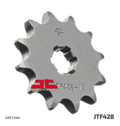 JT ZĘBATKA PRZEDNIA 428 12 SUZUKI DR-Z 50 '19-21', DR-Z 70 '08-18', DS/JR/RM/RG/GT/TS 80 '77-03' (42812JT) (ŁAŃC. 428)