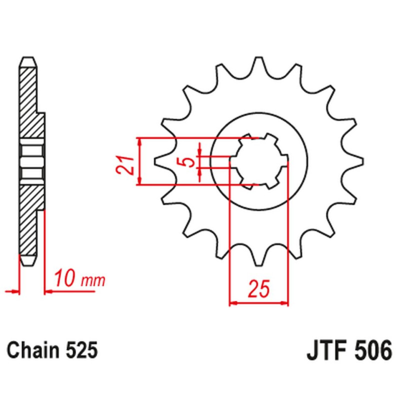 JT ZĘBATKA PRZEDNIA 506 14 KAWASAKI S1 250 '73-75' KH 250 '75-82' (50614JT) (ŁAŃC. 525) NA ZAMÓWIENIE JT ZĘBATKA PRZEDNIA 506 14 KAWASAKI S1 250 '73-75' KH 250 '75-82' (50614JT) (ŁAŃC. 525) NA ZAMÓWIENIE