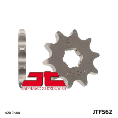 JT ZĘBATKA PRZEDNIA 415 10 KAWASAKI KFX 50 '03-'06, SUZUKI LTA 50 '02-'05, SUZUKI TS 50, YAMAHA DT 50MX (J41510JT)