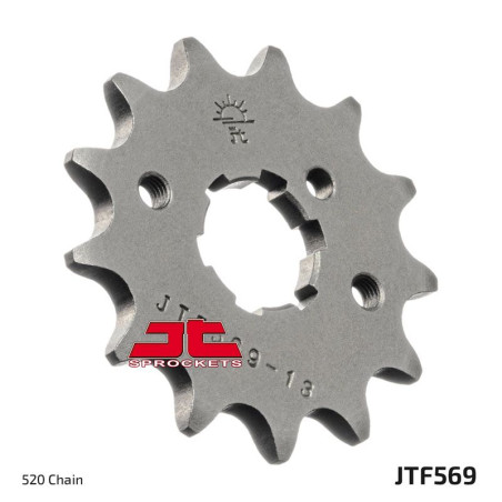 JT ZĘBATKA PRZEDNIA 569 11 YAMAHA YFM 125 GRIZZLY '04-'12, YZ 250 '77-'98, KAWASAKI KX 250 '87-'98 (56911JT) (ŁAŃC. 520)