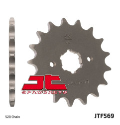 JT ZĘBATKA PRZEDNIA 569 15 KAWASAKI KX 250 '87-'98, YAMAHA YZ 250 '77-'98, XV 250`89-15 (56915JT) (ŁAŃC. 520)
