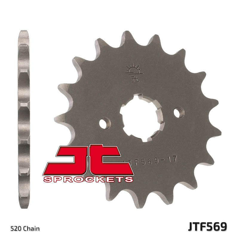 JT ZĘBATKA PRZEDNIA 569 15 KAWASAKI KX 250 '87-'98, YAMAHA YZ 250 '77-'98, XV 250`89-15 (56915JT) (ŁAŃC. 520)