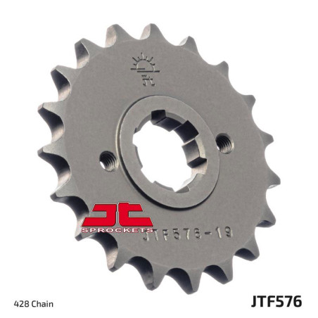 JT ZĘBATKA PRZEDNIA 576 18 YAMAHA XT 350 '85-00' (57618JT) (ŁAŃC. 428) (-1)