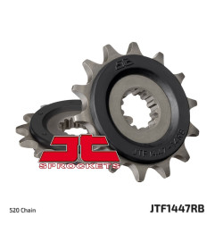 JT ZĘBATKA PRZEDNIA 2299 14 Z GUMĄ SUZUKI GSR 250 12-17, GSX 250R 17-18, DL 250 V-STROM 17-18, INAZUMA 250 12-17