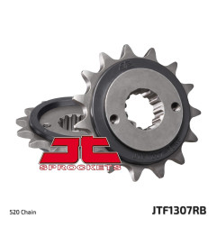 JT ZĘBATKA PRZEDNIA 2093 15 Z GUMĄ KAWASAKI ZX6R '03-'06 (2093M15JTRB) (ŁAŃC. 520)