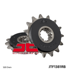 JT ZĘBATKA PRZEDNIA 2042 15 Z GUMĄ HONDA CB 500F/X '13-'15, CBR 500R '13-'16 (204215JTRB) (JTF1373.15RB) (ŁAŃC. 520)