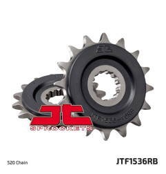 JT ZĘBATKA PRZEDNIA 585 16 Z GUMĄ KAWASAKI ZX-6R/RR '07-17, YAMAHA XTZ 750 '90-'98 (58516JTRB) - ZASTĘPUJE JTF1536.16