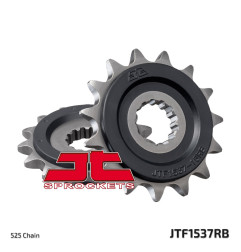 JT ZĘBATKA PRZEDNIA 2137 17 Z GUMĄ KAWASAKI ZX10R '04-'18 (J213717JTRB) (ŁAŃC. 525)