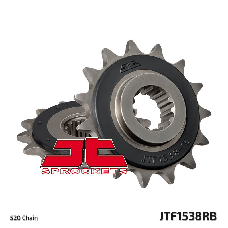 JT ZĘBATKA PRZEDNIA 2119 15 Z GUMĄ KAWASAKI Z 750 '04-'12, Z 800 '13-'16 (211915JTRB) (ŁAŃC. 520) JT ZĘBATKA PRZEDNIA 2119 15 Z GUMĄ KAWASAKI Z 750 '04-'12, Z 800 '13-'16 (211915JTRB) (ŁAŃC. 520)