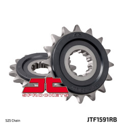 JT ZĘBATKA PRZEDNIA 2091 16 Z GUMĄ YAMAHA FZ8 '10-'15, MT 09 '14-'17, MT 07 '14-'18, TDM 900 '02-'13, MT10 16-17