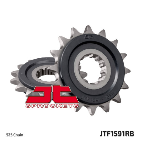 JT ZĘBATKA PRZEDNIA 2091 16 Z GUMĄ YAMAHA FZ8 '10-'15, MT 09 '14-'17, MT 07 '14-'18, TDM 900 '02-'13, MT10 16-17