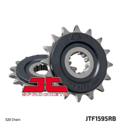 JT ZĘBATKA PRZEDNIA 2172 16 Z GUMĄ YAMAHA FZ6 '09-'17, XJ6 '09-'15 (217216JTRB) (ŁAŃC. 520)