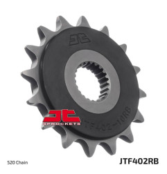 JT ZĘBATKA PRZEDNIA 402 16 Z GUMĄ BMW F 650 '94-'15, APRILIA PEGASO 650 '98-'04 (40216JTRB) (ŁAŃC. 520)