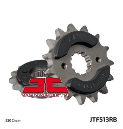 JT ZĘBATKA PRZEDNIA 513 15 Z GUMĄ SUZUKI GSF BANDIT 600/650/1200/1250 (51315JTRB) - MOŻE BYĆ ZASTĄPIONA PRZEZ 51915JT