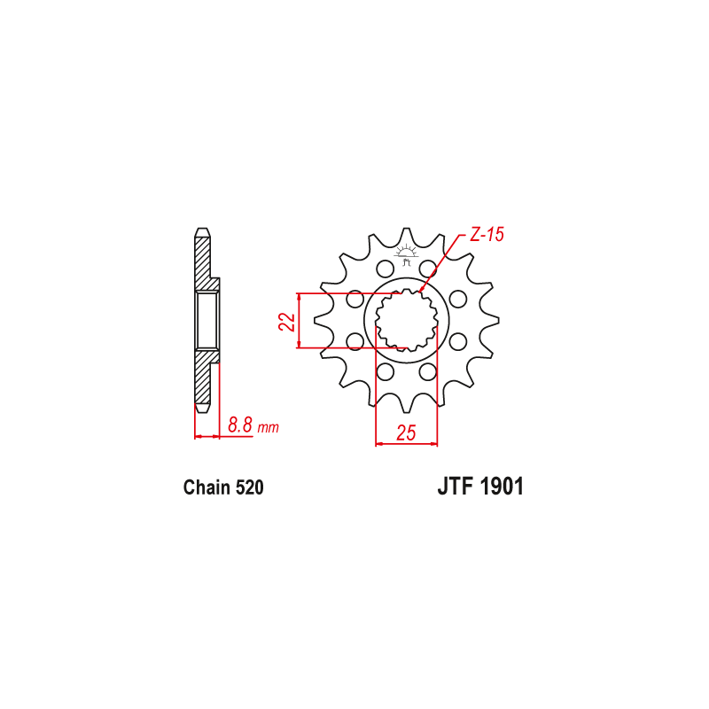 JT ZĘBATKA PRZEDNIA Z GUMĄ 1248 13 KTM SX/EXC '91-'25, BETA, GASGAS, HUSQVARNA (124813RB) (ŁAŃC. 520) JT ZĘBATKA PRZEDNIA Z GUMĄ 1248 13 KTM SX/EXC '91-'25, BETA, GASGAS, HUSQVARNA (124813RB) (ŁAŃC. 520)