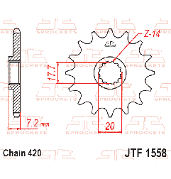 JT ZĘBATKA PRZEDNIA 2335 14 YAMAHA YZ 65 '18-24' (233514JT) (ŁAŃC. 420)